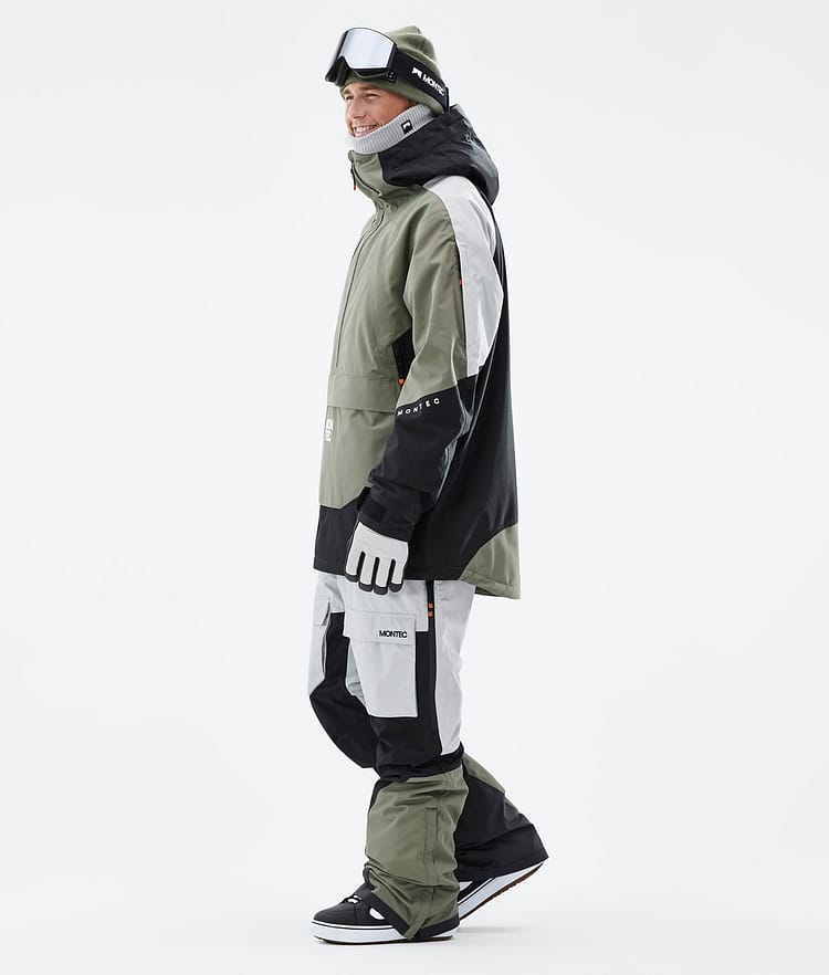 Montec Apex Veste Snowboard Homme Greenish/Black/Light Grey