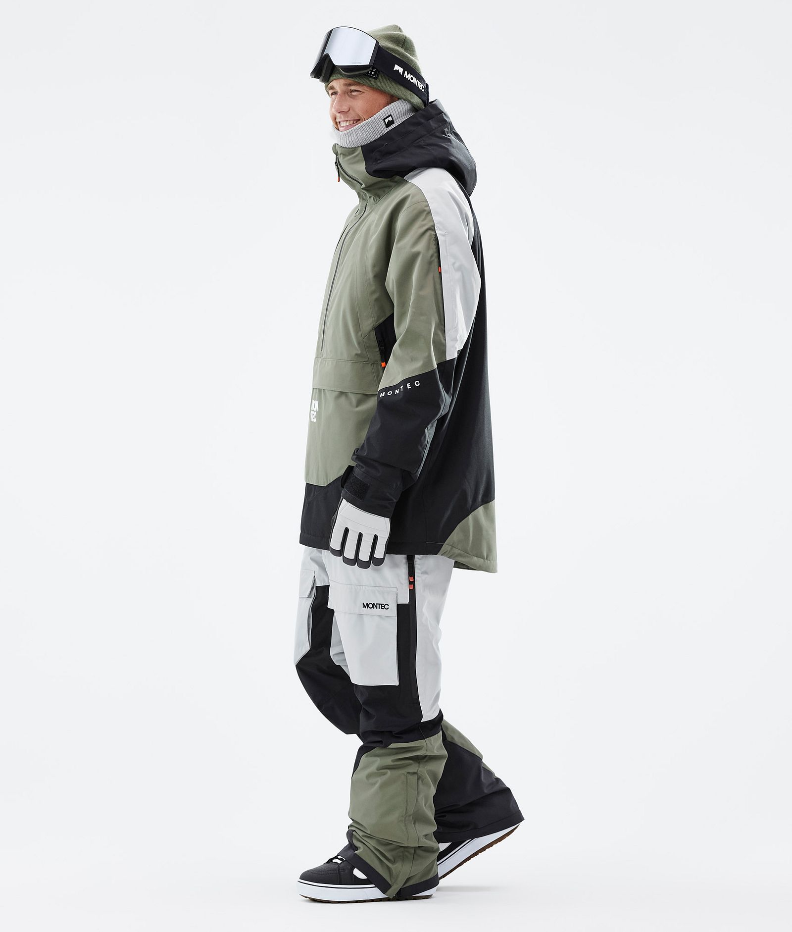 Montec Apex Giacca Snowboard Uomo Greenish/Black/Light Grey