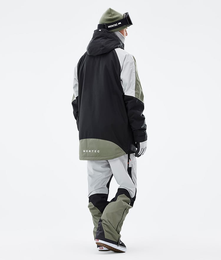 Montec Apex Veste Snowboard Homme Greenish/Black/Light Grey, Image 5 sur 10