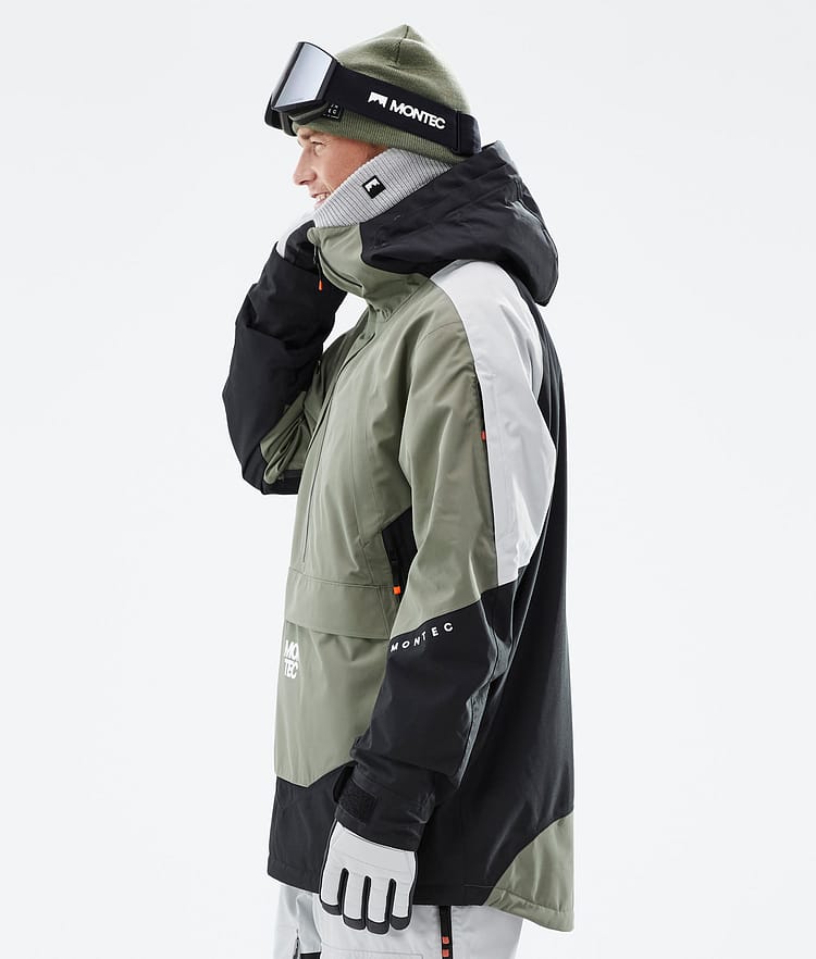 Montec Apex Kurtka Snowboardowa Mężczyźni Greenish/Black/Light Grey, Zdjęcie 6 z 10