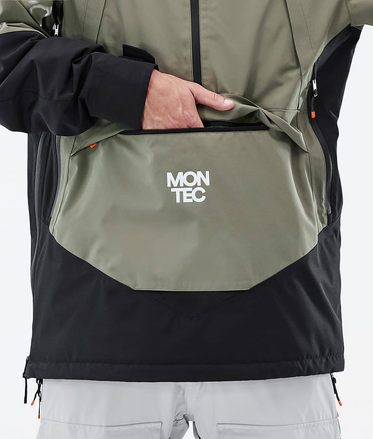 Montec Apex Kurtka Snowboardowa Mężczyźni Greenish/Black/Light Grey, Zdjęcie 9 z 10