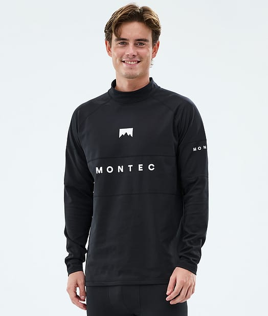 Montec Alpha Base Layer Top Men Black