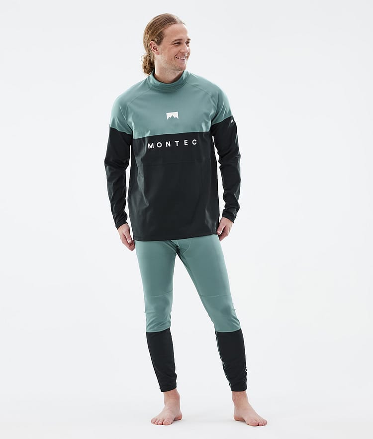 Montec Alpha Basislaag Top Heren Atlantic/Black, Afbeelding 3 van 5