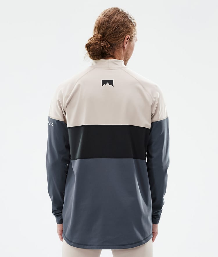 Montec Alpha Base Layer Top Men Sand/Black/Metal Blue