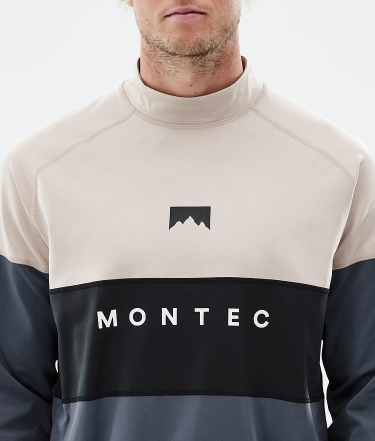 Montec Alpha Tee-shirt thermique Homme Sand/Black/Metal Blue, Image 6 sur 6