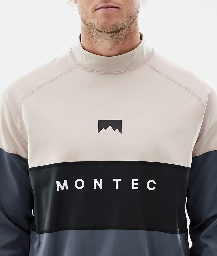 Montec Alpha Base Layer Top Men Sand/Black/Metal Blue