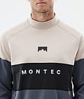 Montec Alpha Tee-shirt thermique Homme Sand/Black/Metal Blue