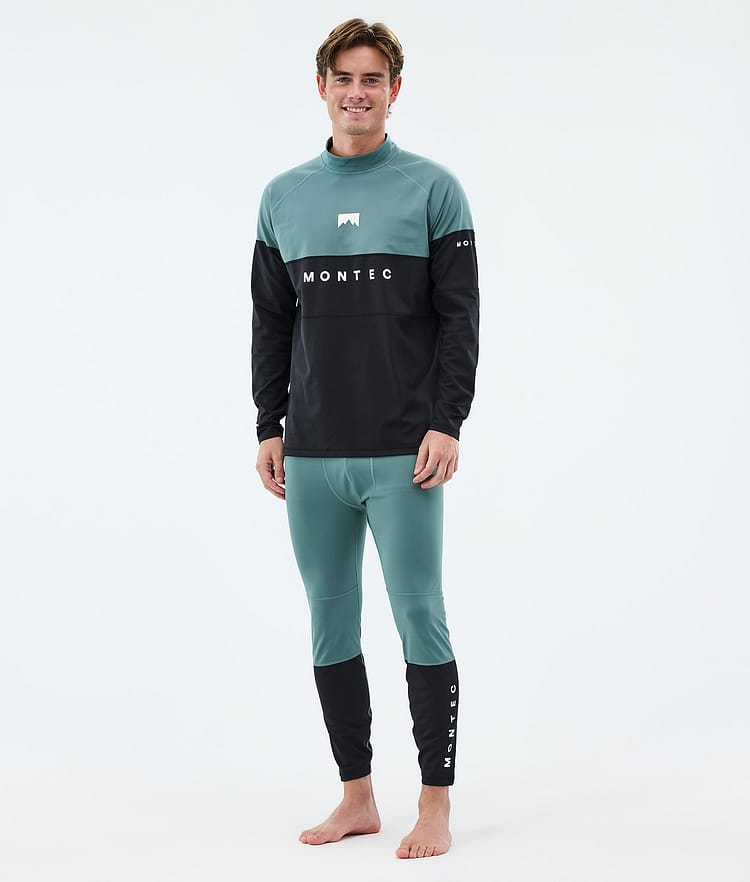 Montec Alpha Pantaloni Termici Uomo Atlantic/Black, Immagine 3 di 7