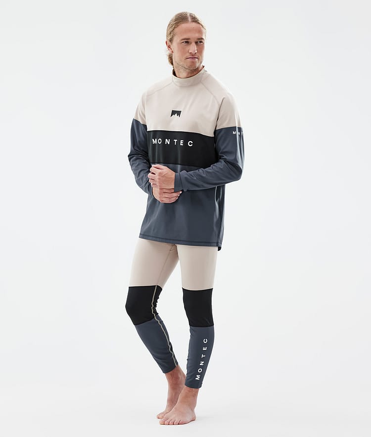 Montec Alpha Base Layer Pant Men Sand/Black/Metal Blue, Image 3 of 7