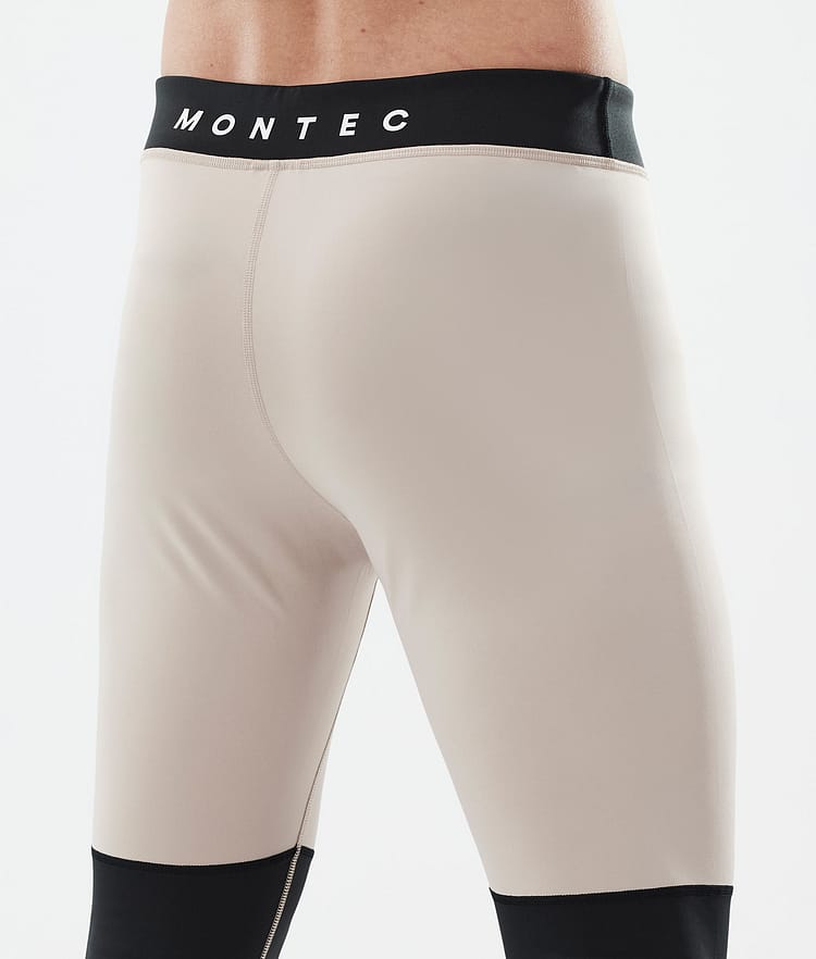 Montec Alpha Pantaloni Termici Uomo Sand/Black/Metal Blue, Immagine 6 di 7
