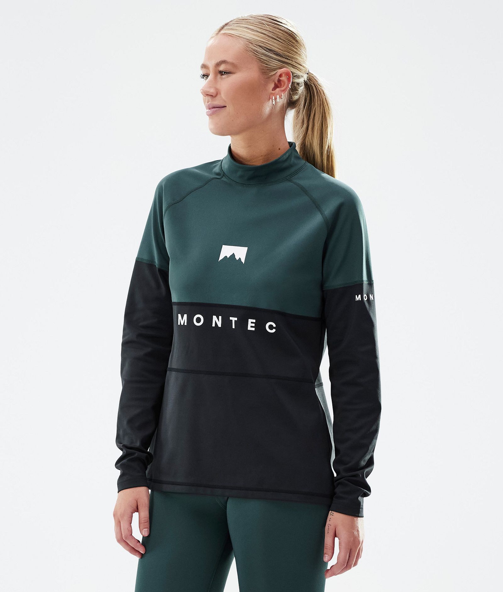 Montec Alpha W Camiseta Térmica Mujer Dark Atlantic/Black - Verde