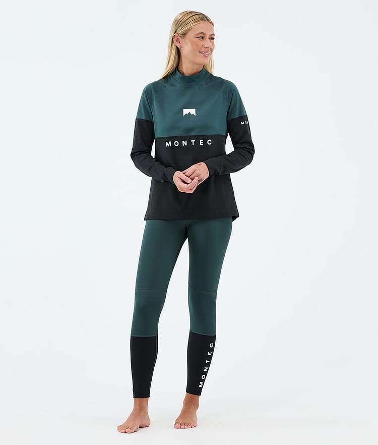 Montec Alpha W Basislaag Top Dames Dark Atlantic/Black, Afbeelding 3 van 5