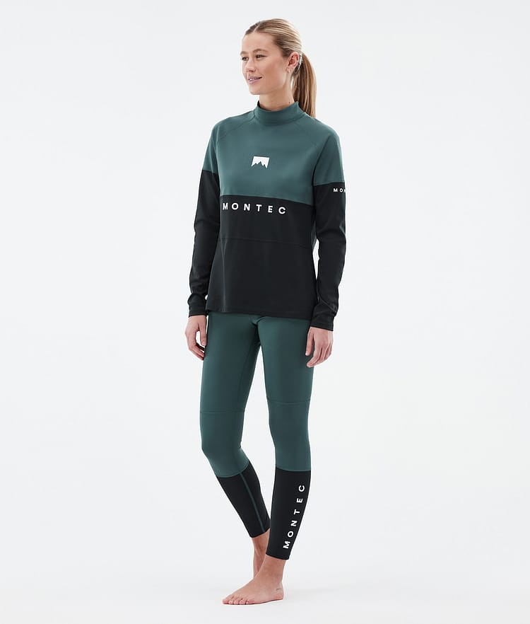 Montec Alpha W Basislaag Top Dames Dark Atlantic/Black, Afbeelding 3 van 5