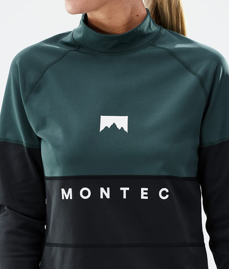 Montec Alpha W Tee-shirt thermique Femme Dark Atlantic/Black, Image 6 sur 6