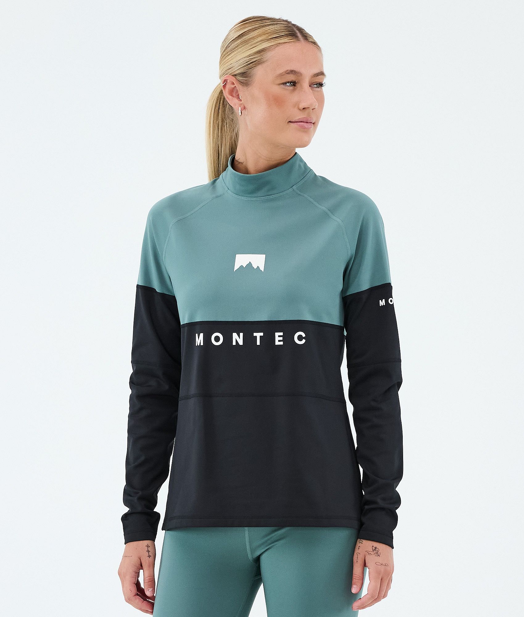 Montec Alpha W Top Termiczny Kobiety - Atlantic/Black