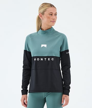 Montec Alpha W Tee-shirt thermique Atlantic/Black