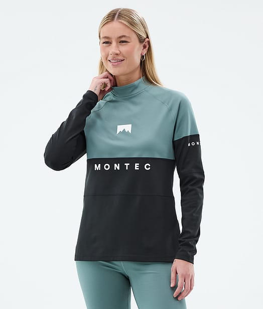 Montec Alpha W Funktionsshirt Damen Atlantic/Black