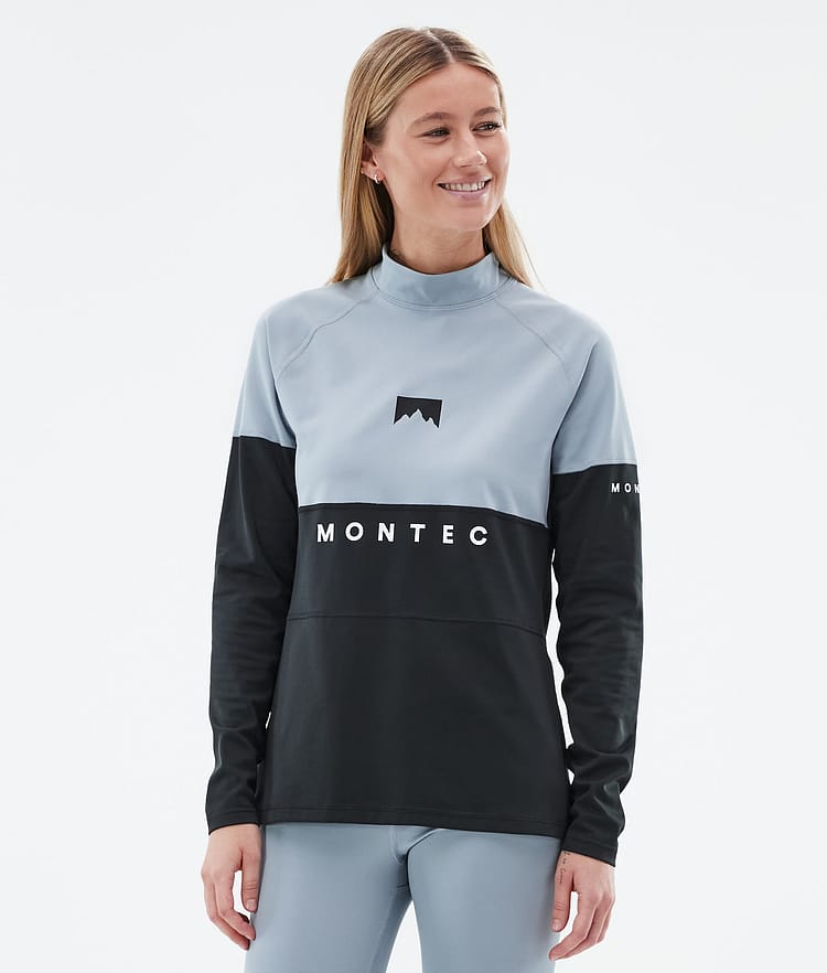 Montec Alpha W Basislaag Top Dames Soft Blue/Black, Afbeelding 1 van 5