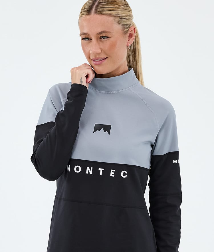 Montec Alpha W Top Termiczny Kobiety Soft Blue/Black, Zdjęcie 2 z 5