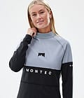 Montec Alpha W Tee-shirt thermique Femme Soft Blue/Black