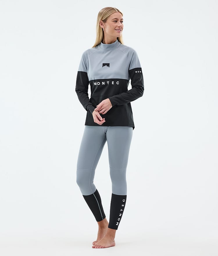 Montec Alpha W Termotričko Dámské Soft Blue/Black, Obrázek 3 z 5