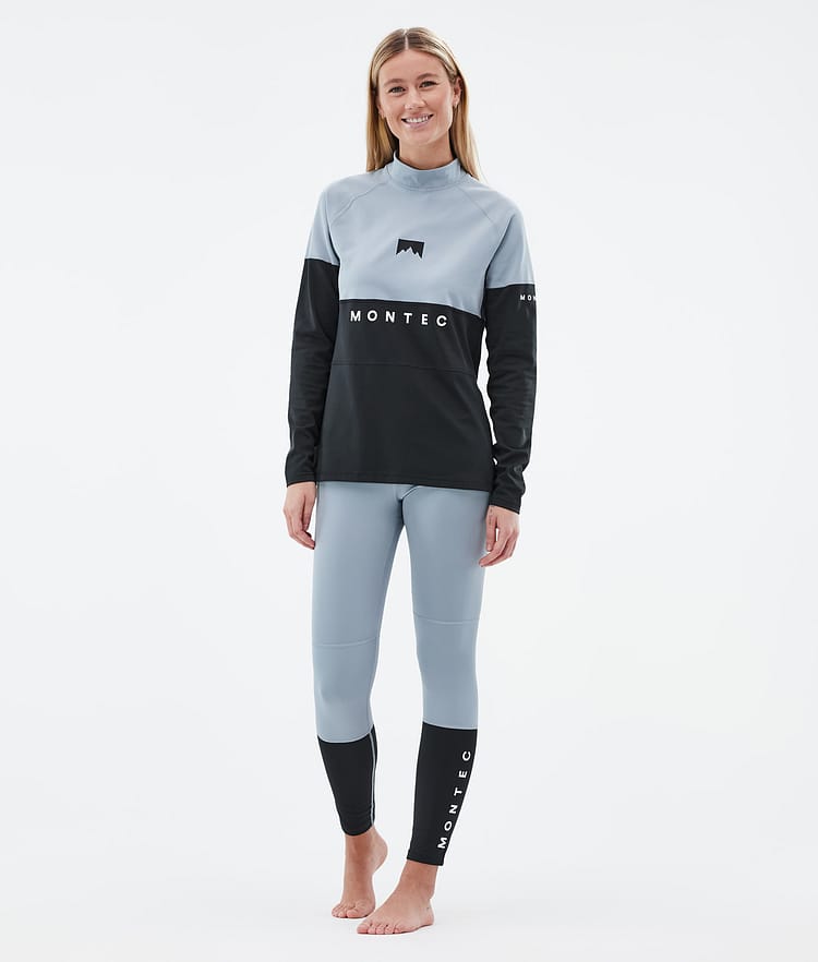 Montec Alpha W Basislaag Top Dames Soft Blue/Black, Afbeelding 3 van 5