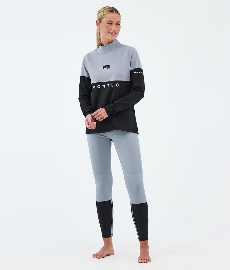 Montec Alpha W Top Termiczny Kobiety Soft Blue/Black, Zdjęcie 3 z 5