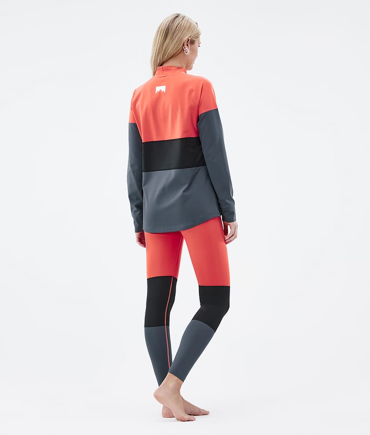 Montec Alpha W Baselayer top Dame Coral/Black/Metal Blue, Billede 5 af 5