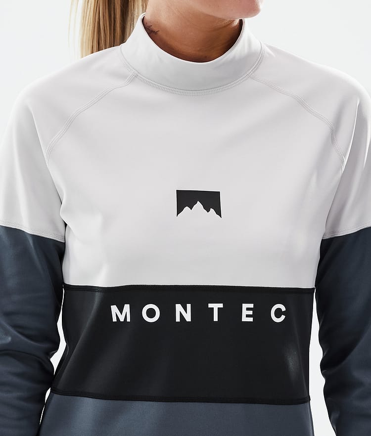 Montec Alpha W Camiseta Térmica Mujer Light Grey/Black/Metal Blue, Imagen 6 de 6
