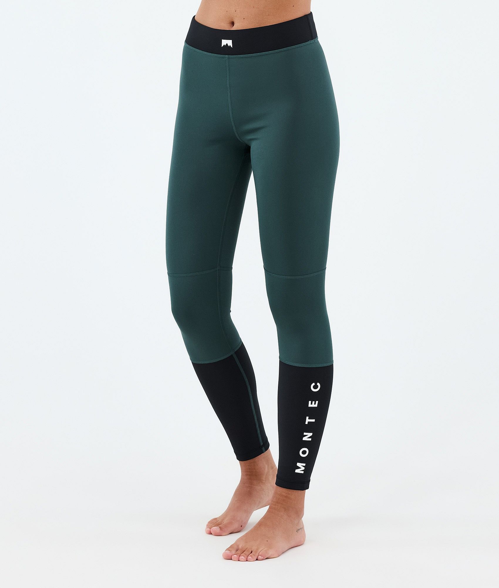 Montec Alpha W Legginsy Termoaktywne Kobiety - Dark Atlantic/Black