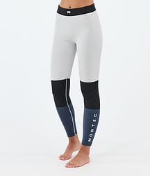 Montec Alpha W Basislaag Broek Dames Light Grey/Black/Metal Blue