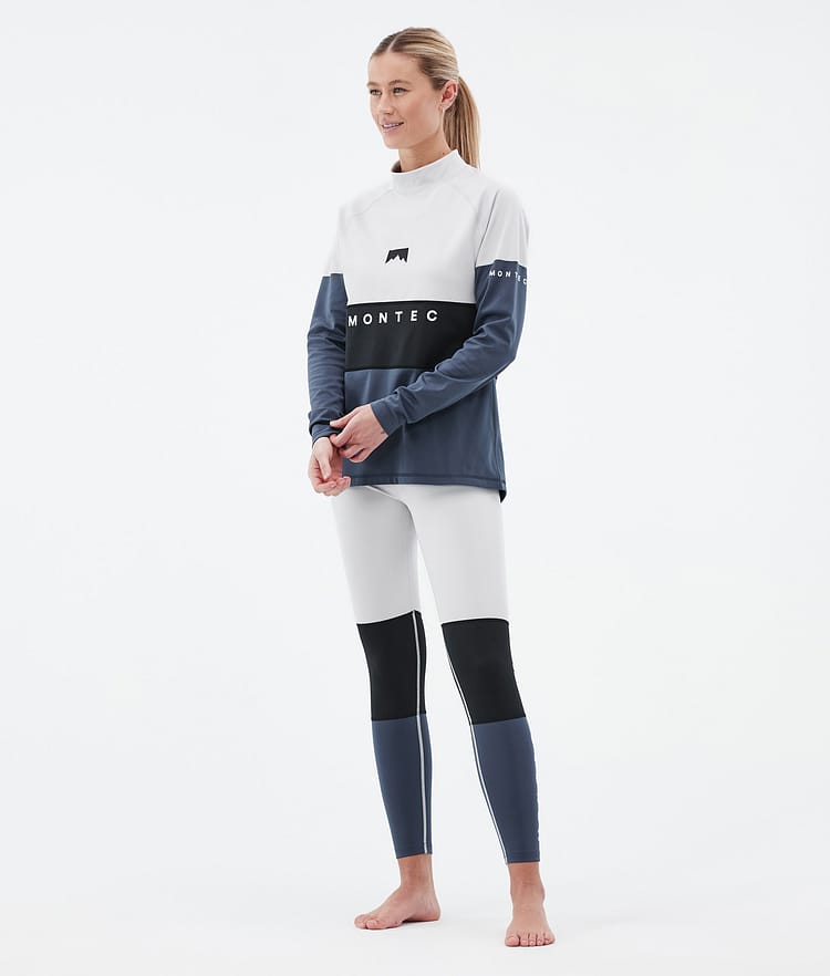 Montec Alpha W Basislaag Broek Dames Light Grey/Black/Metal Blue, Afbeelding 3 van 7