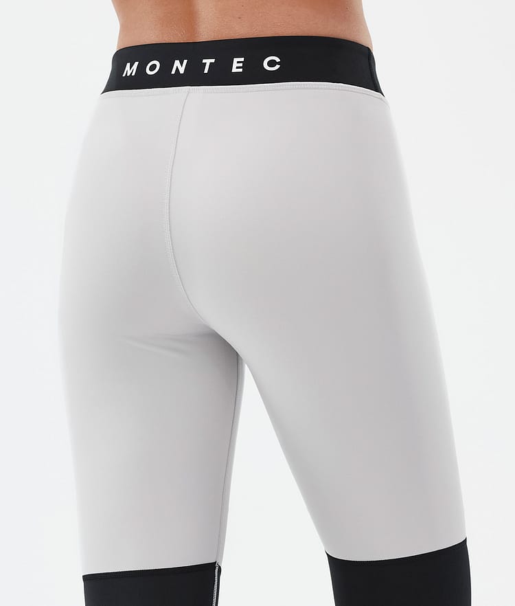 Montec Alpha W Pantalon thermique Femme Light Grey/Black/Metal Blue, Image 6 sur 7