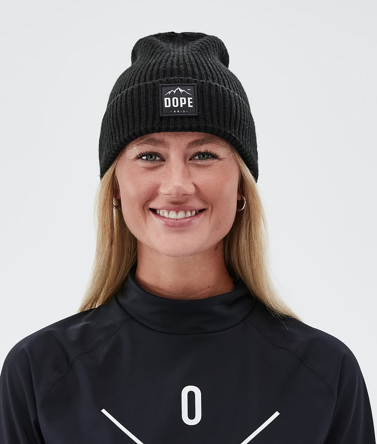 Dope Ribbed Paradise Beanie Black, Image 3 of 3