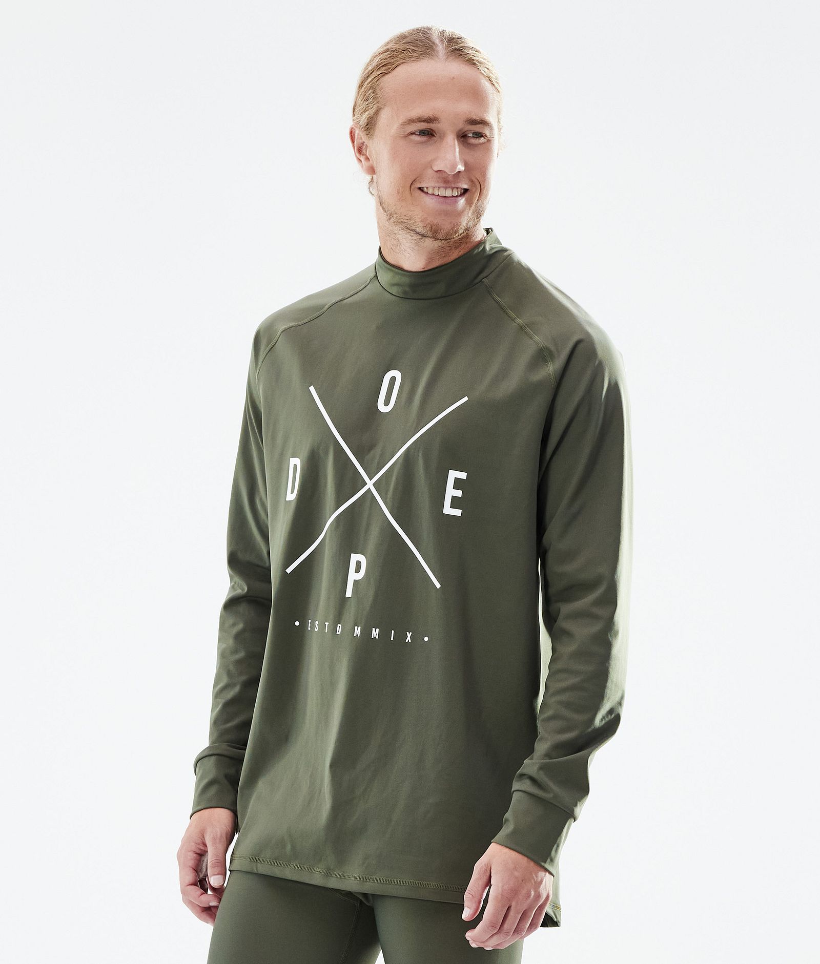 Dope Snuggle 2022 Base Layer Top Men 2X-Up Olive Green, Image 1 of 5