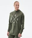 Dope Snuggle 2022 Tee-shirt thermique Homme 2X-Up Olive Green