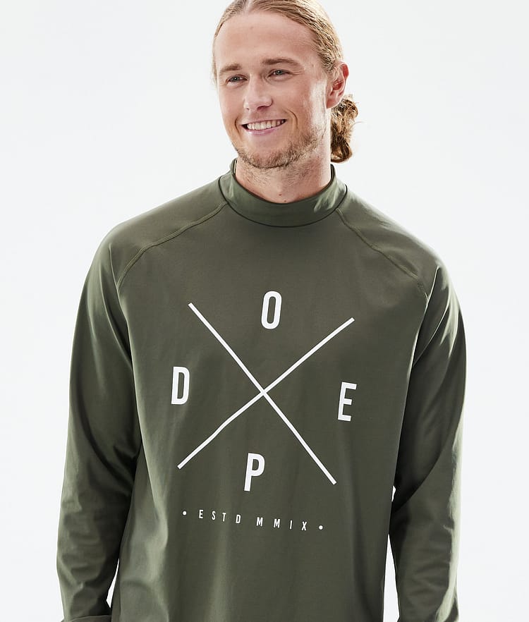 Dope Snuggle 2022 Tee-shirt thermique Homme 2X-Up Olive Green