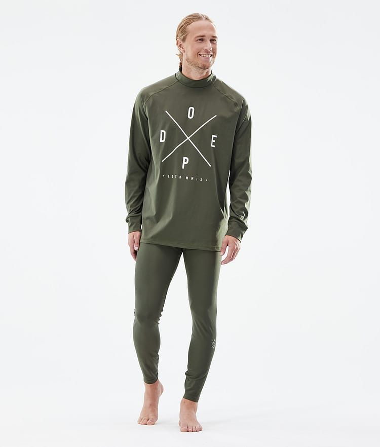 Dope Snuggle 2022 Base Layer Top Men 2X-Up Olive Green, Image 4 of 5