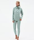 Dope Snuggle W 2022 Baselayer top Dame 2X-Up Faded Green