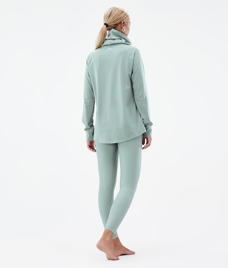 Dope Snuggle W 22 Basislaag Top Dames 2X-Up Faded Green, Afbeelding 5 van 6