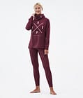 Dope Snuggle W 2022 Tee-shirt thermique Femme 2X-Up Burgundy, Image 4 sur 6