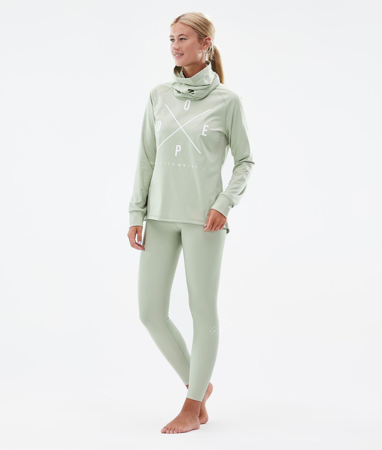 Dope Snuggle W 2022 Camiseta Térmica Mujer 2X-Up Soft Green