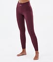 Dope Snuggle W 2022 Baselayer tights Dame 2X-Up Burgundy