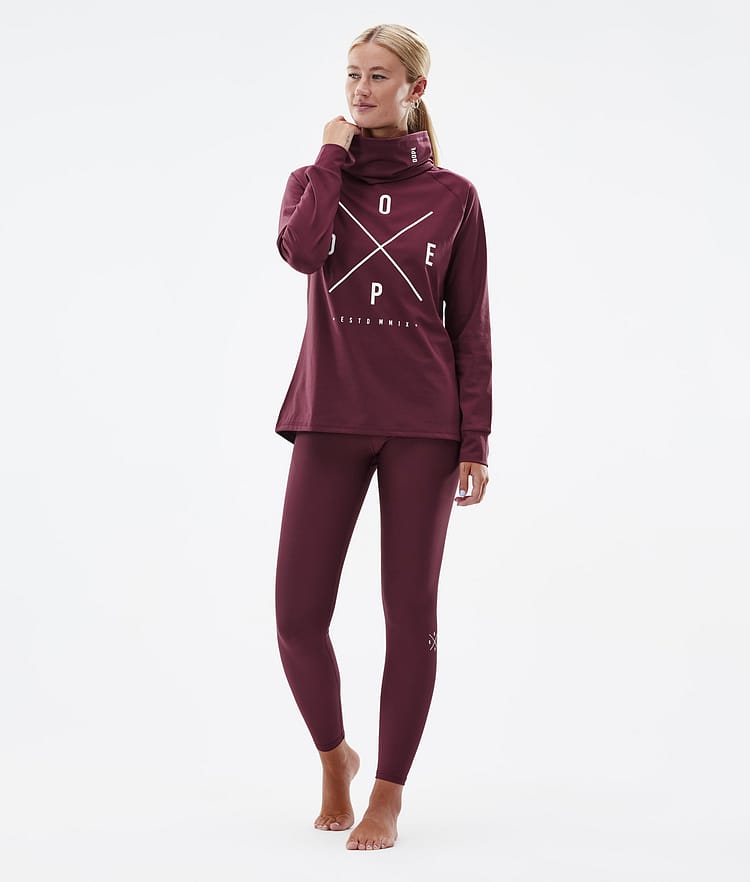 Dope Snuggle W 2022 Base Layer Pant Women 2X-Up Burgundy