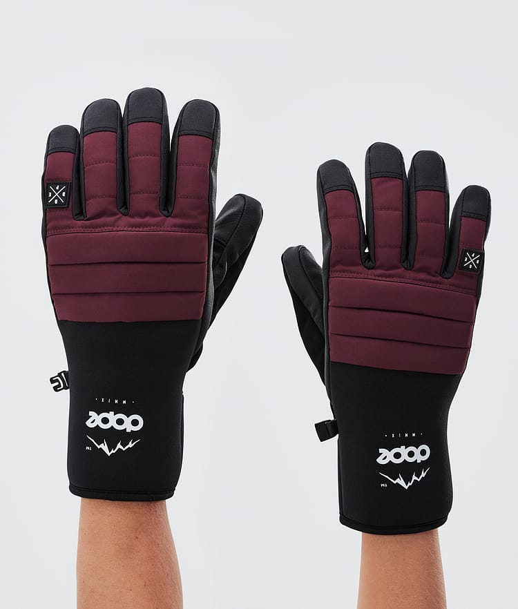 Dope Ace 22 Ski Gloves Burgundy, Image 1 of 5