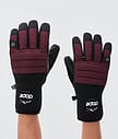 Dope Ace 22 Ski Gloves Men Burgundy