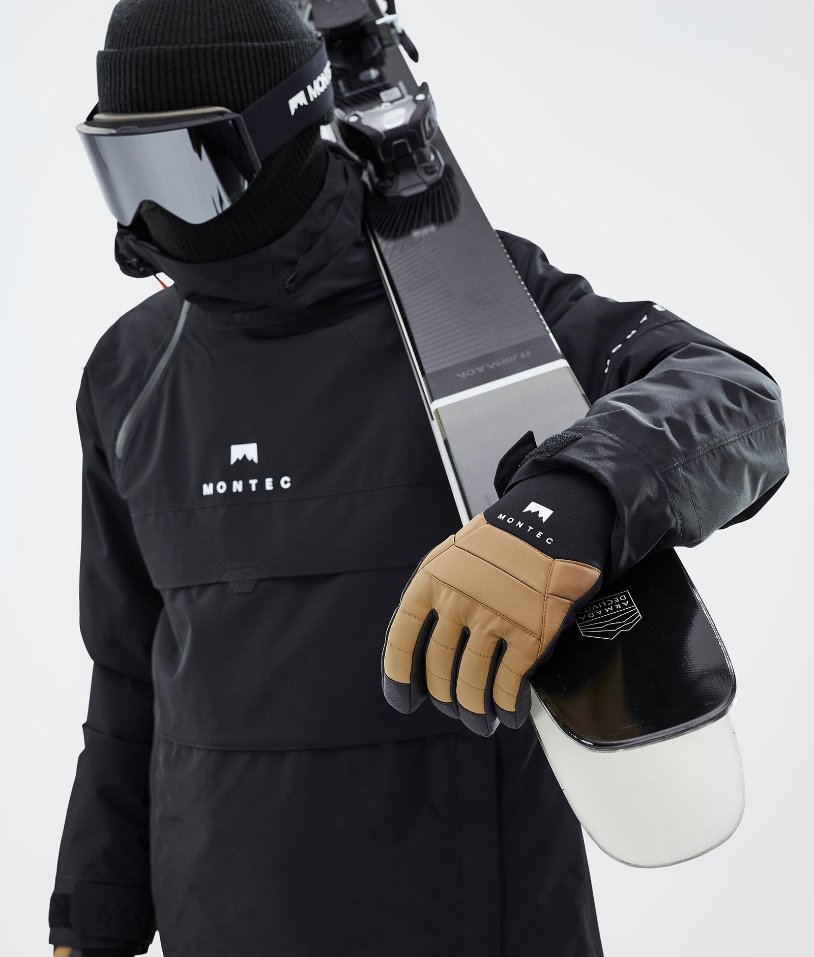 Montec Kilo 2022 Gants de Ski Gold, Image 4 sur 5