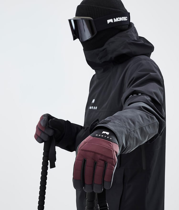 Montec Kilo 22 Skihandschoenen Burgundy, Afbeelding 4 van 5
