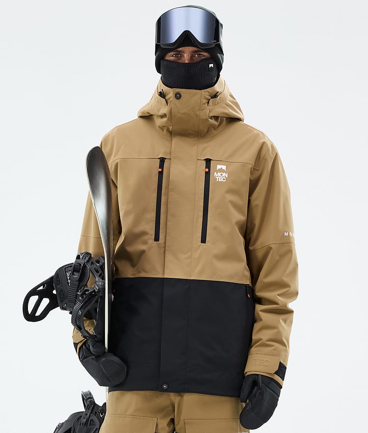 Montec Fawk Snowboard jas Heren Gold/Black, Afbeelding 1 van 10