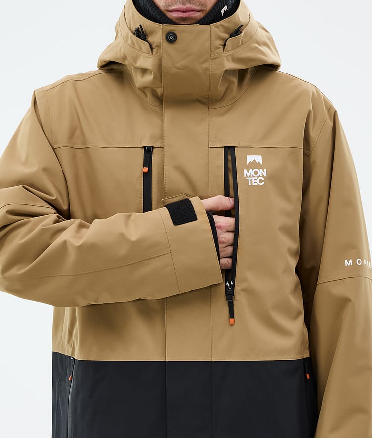 Montec Fawk Snowboard jas Heren Gold/Black, Afbeelding 9 van 10